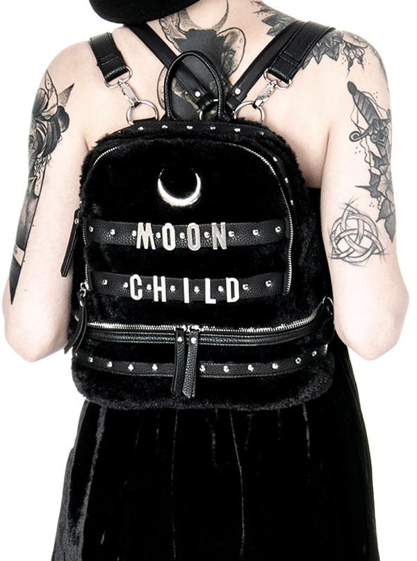 Moon Child Gothic Fur Backpack