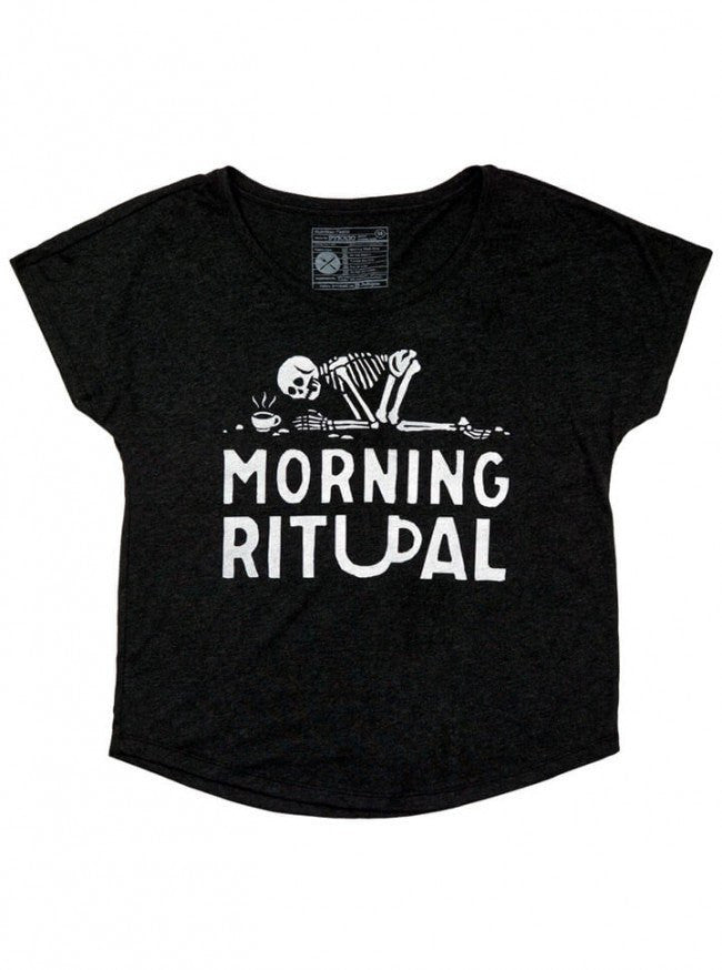 Women&#39;s &quot;Morning Ritual&quot; Dolman Tee by Pyknic (Black) - www.inkedshop.com