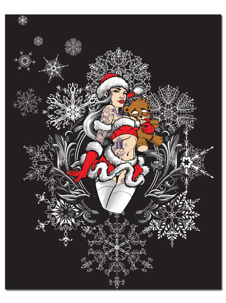 &quot;Misses Claus&quot; Print by Fuzzed Up Bear for INKED - www.inkedshop.com