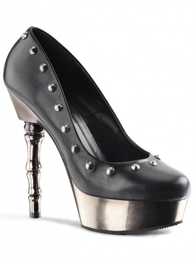 &quot;Muerto&quot; Pump with Spike by Demonia (Black) - www.inkedshop.com