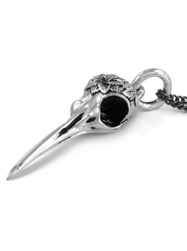 &quot;Hummingbird Skull&quot; Necklace by Lost Apostle (Antique Silver) - InkedShop - 4
