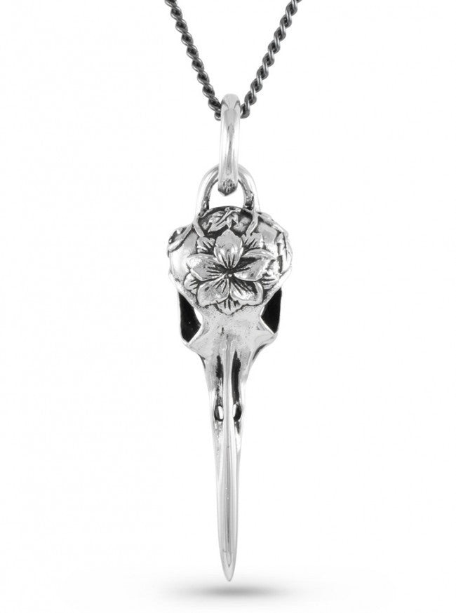 &quot;Hummingbird Skull&quot; Necklace by Lost Apostle (Antique Silver) - InkedShop - 3