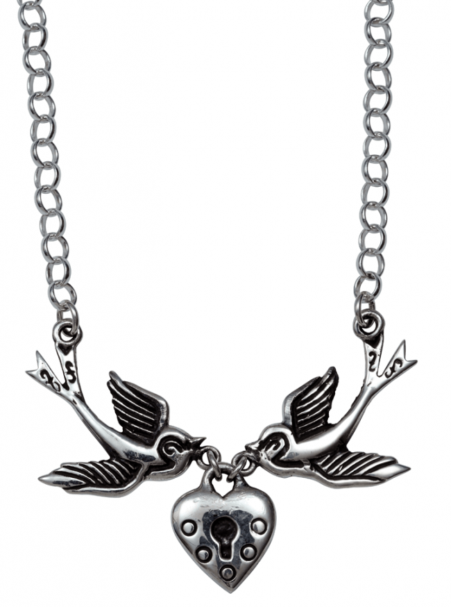 &quot;Love Locket&quot; Necklace by Femme Metale - www.inkedshop.com