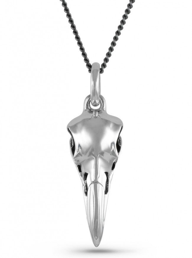 &quot;Raven Skull&quot; Necklace by Lost Apostle (Antique Silver) - InkedShop - 3