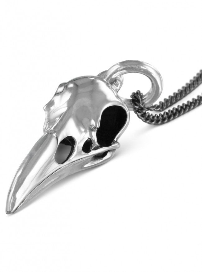 &quot;Raven Skull&quot; Necklace by Lost Apostle (Antique Silver) - InkedShop - 4