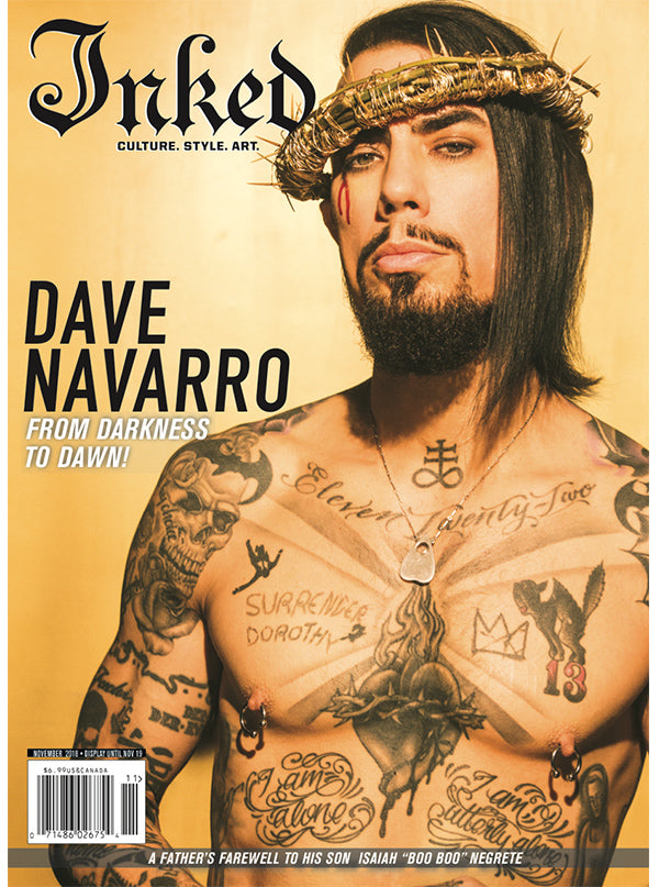Inked Magazine Inked For A Cause Edition Featuring Dave Navarro - November 2018