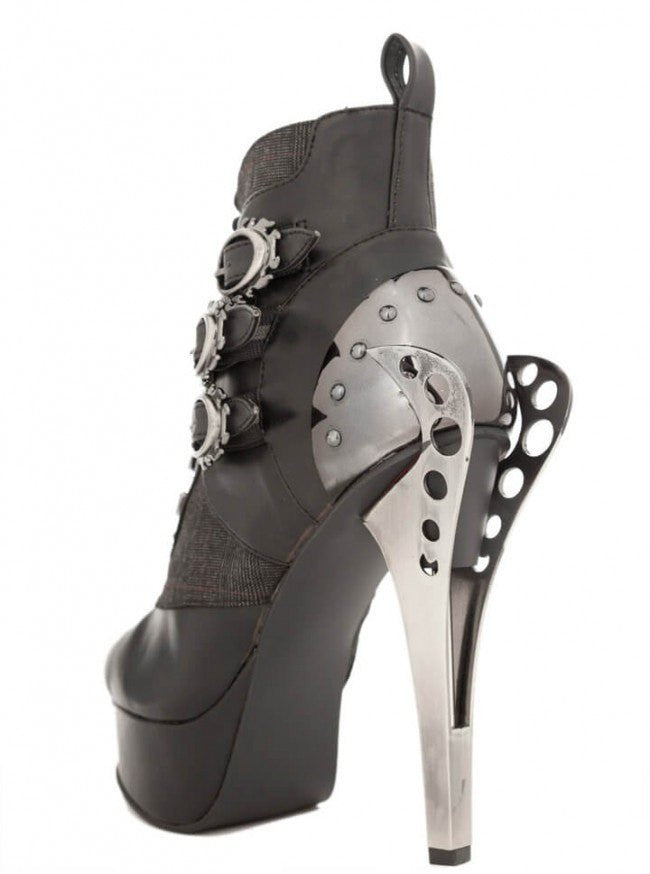 &quot;Nemo&quot; High Heel Boots by Hades (Black) - www.inkedshop.com