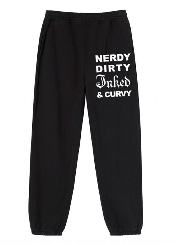 Women&#39;s Nerdy Dirty Inked &amp; Curvy Oversized Sweats