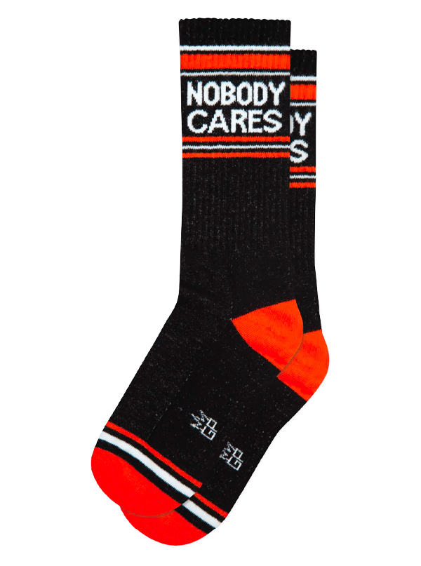 Nobody Cares Ribbed Gym Socks