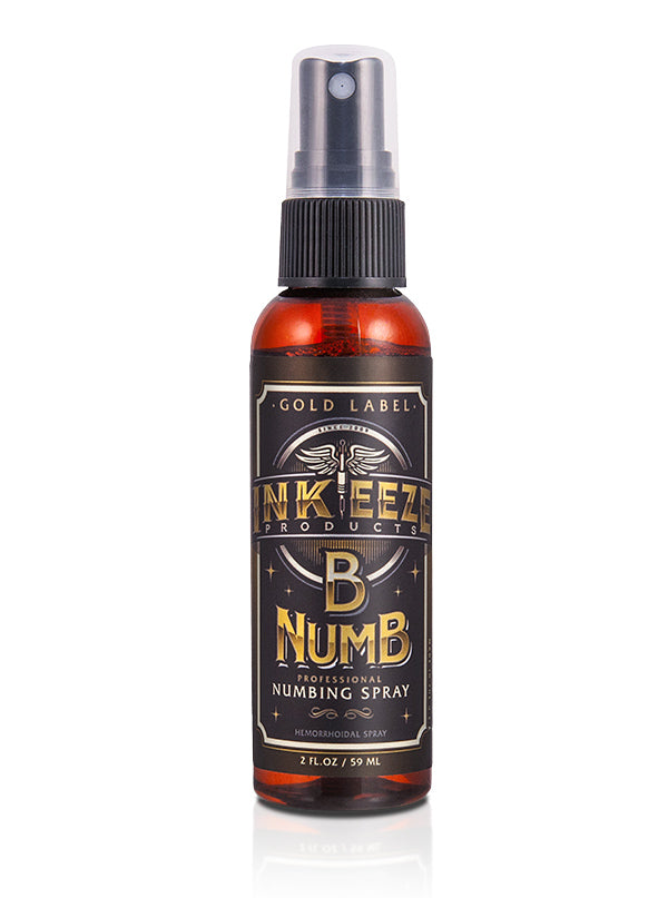 B Numb Numbing Spray Gold Label 2oz