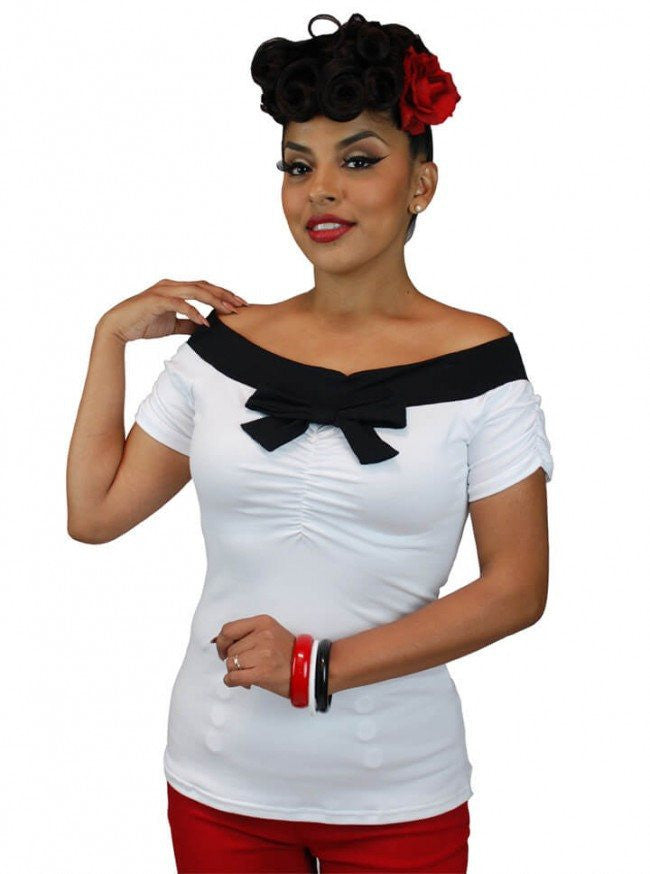 Women&#39;s &quot;Off The Shoulder&quot; Top by Pinky Pinups (More Options) - www.inkedshop.com