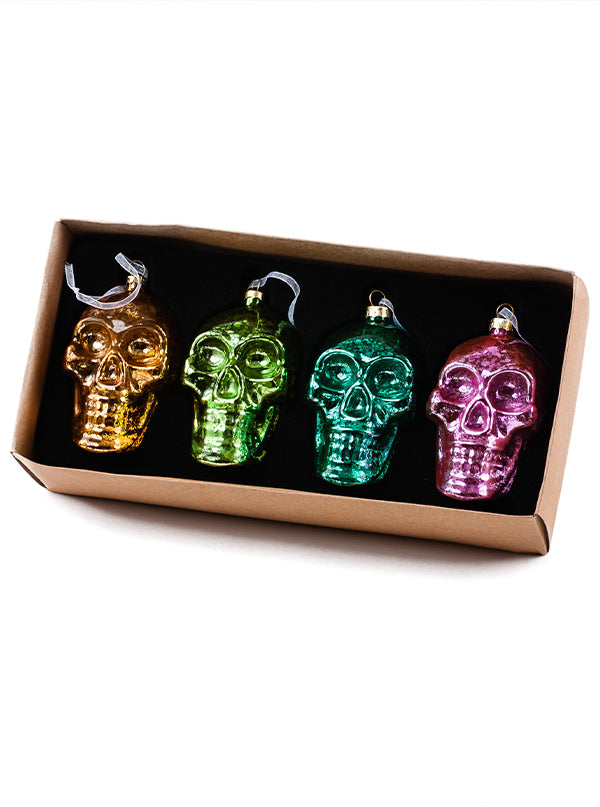 Colorful Skull Ornaments
