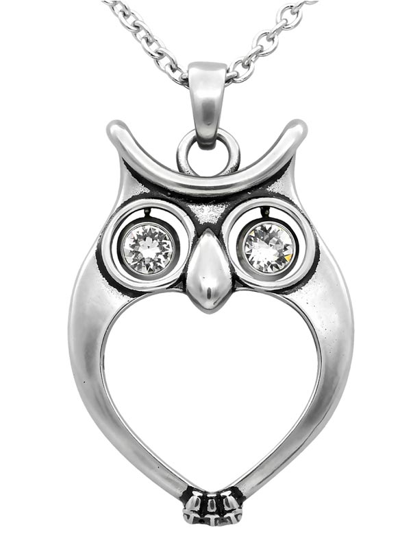 Watchful Owl Necklace and Earrings