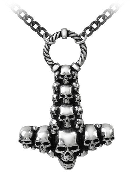 &quot;Skullhammer&quot; Necklace by Alchemy of England - www.inkedshop.com