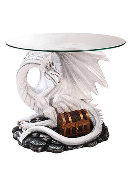 &quot;White Dragon&quot; Table by Pacific Trading - www.inkedshop.com