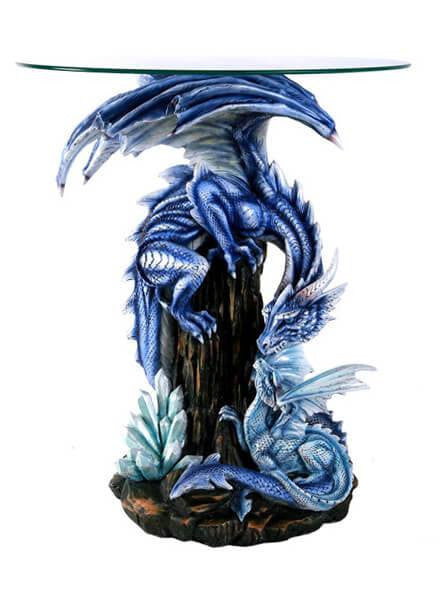 &quot;Blue Dragon&quot; Table by Pacific Trading - www.inkedshop.com