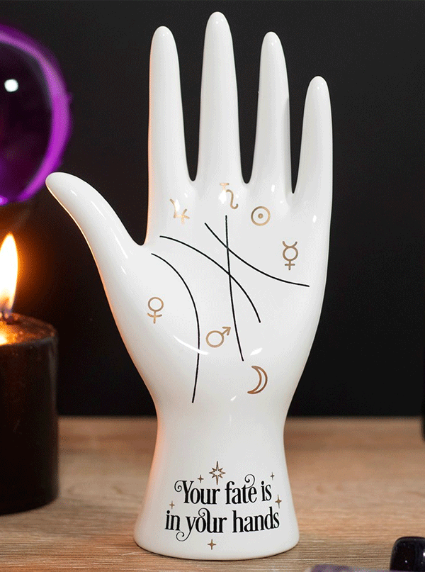 Ceramic Palmistry Hand Ornament