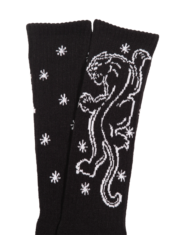 Panther Knit Socks