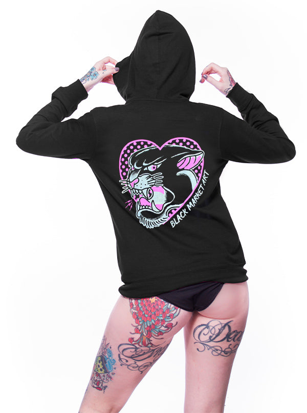 Women&#39;s Pink Panther Zip Hoodie