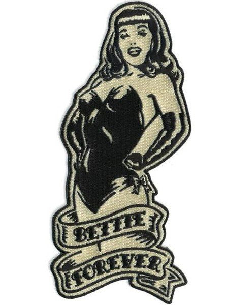 &quot;Bettie Forever&quot; Patch by Retro-a-go-go (Black) - www.inkedshop.com