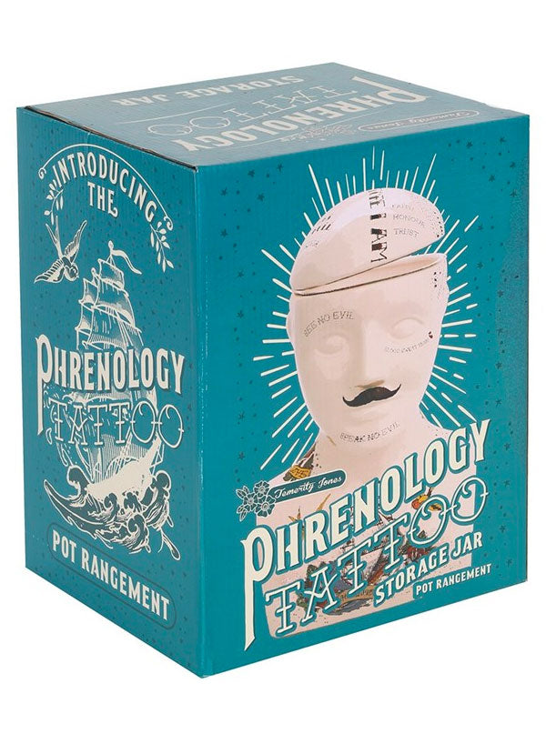 Phrenology Head Storage Jar