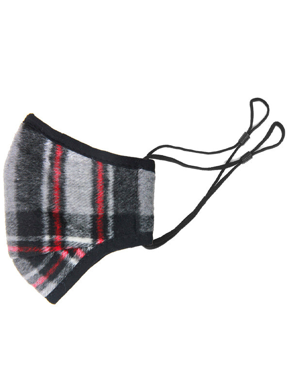 Flannel Plaid Check Face Mask