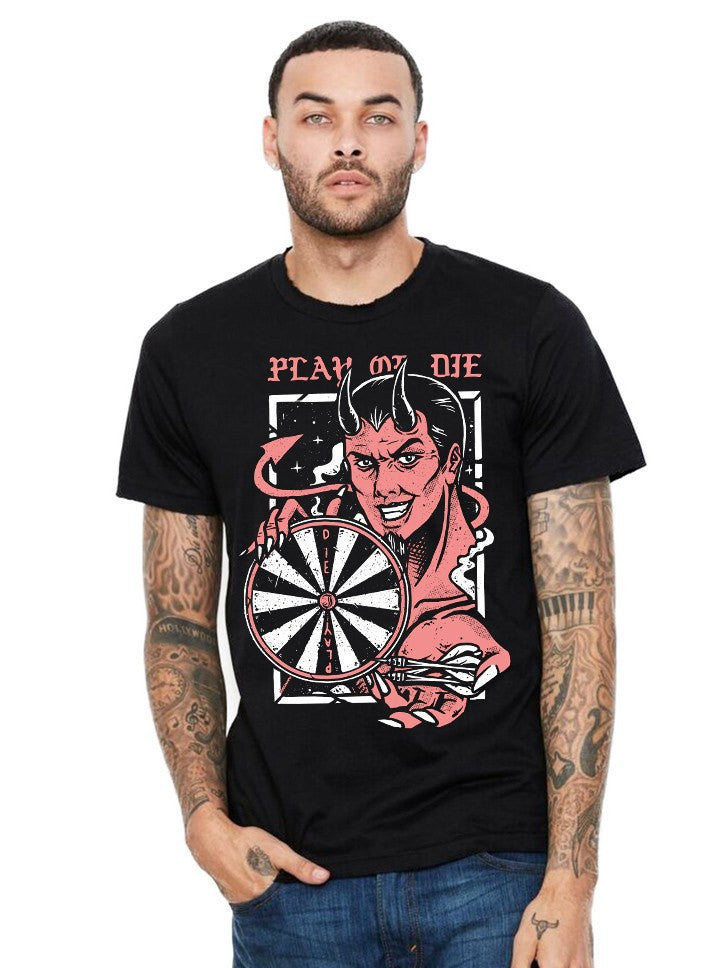 Men&#39;s &quot;Play Or Die&quot; Tee by Inked (Black) - www.inkedshop.com