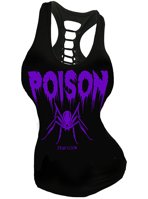 Women&#39;s Poison Spider Slashed Back Tank