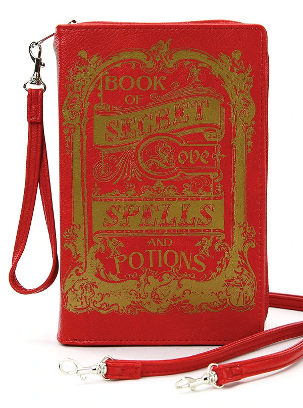 Book Of Spells For Love Book Clutch Bag