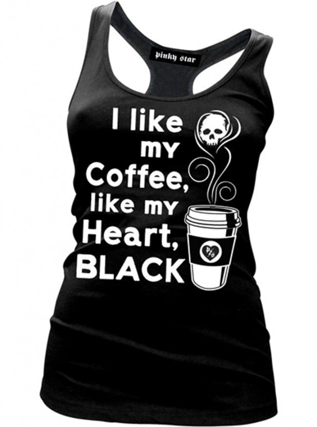 Women&#39;s &quot;Black Coffee&quot; Tank by Pinky Star (Black) - www.inkedshop.com