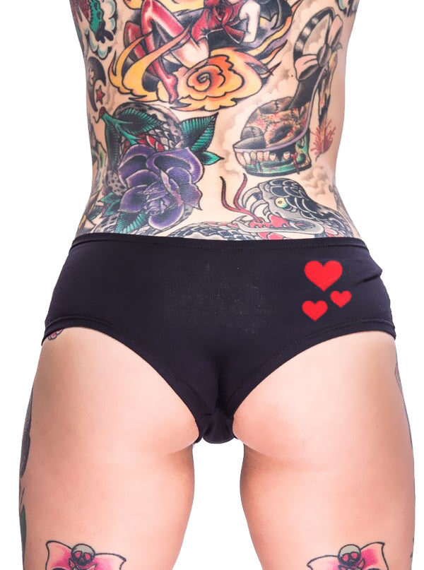 Women&#39;s Queen of Hearts Booty Shorts