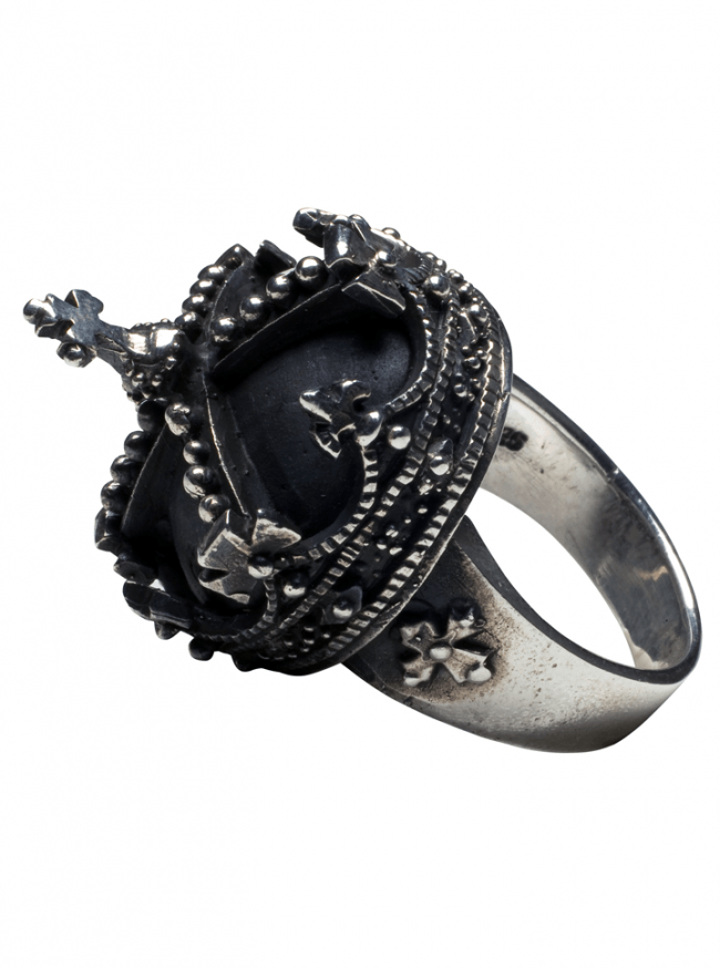 &quot;Imperial Crown&quot; Ring by Femme Metale - www.inkedshop.com