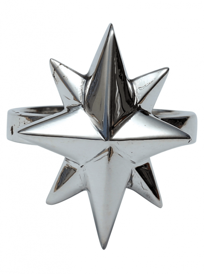 &quot;North Star&quot; Ring by Femme Metale - www.inkedshop.com