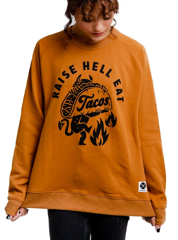 Unisex Raise Hell Eat Tacos Crewneck Sweatshirt