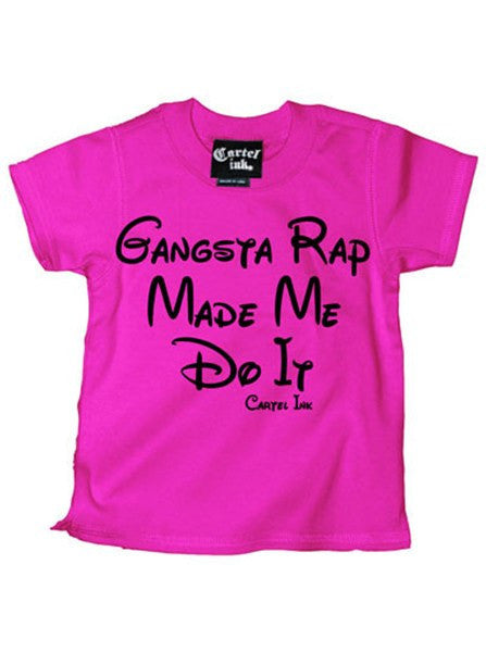 Kid&#39;s Gangsta Rap Made Me Do It Tee