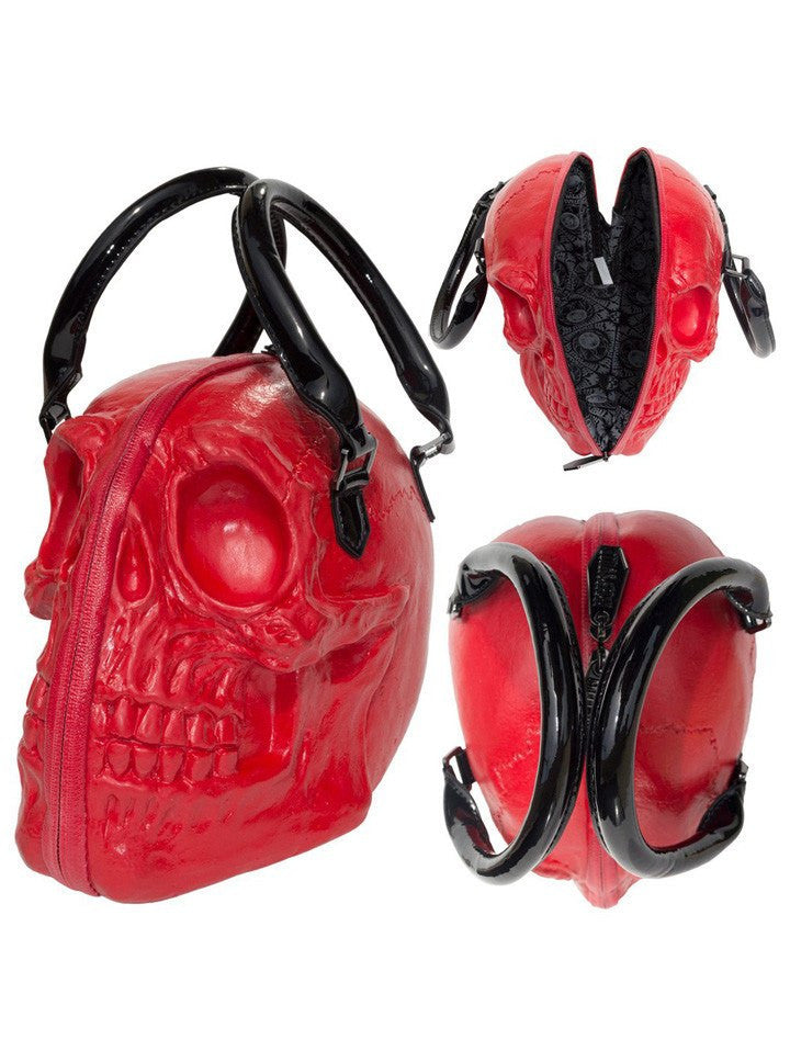 Women&#39;s &quot;Skull Collection&quot; Handbag by Kreepsville 666 (Red) - www.inkedshop.com