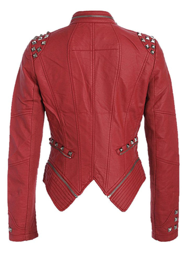 Women&#39;s &quot;Studded Rocker&quot; Moto Jacket by Pretty Attitude Clothing (More Options) - www.inkedshop.com