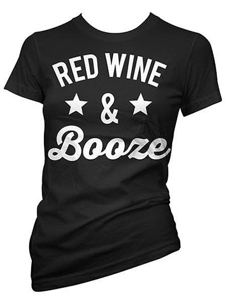 Women&#39;s &quot;Red Wine &amp; Booze&quot; Tee by Cartel Ink (More Options) - www.inkedshop.com