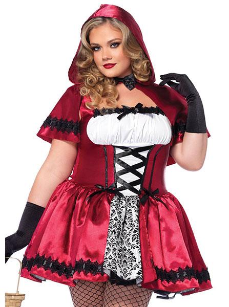 Women&#39;s Gothic Red Riding Hood Plus Size Costume