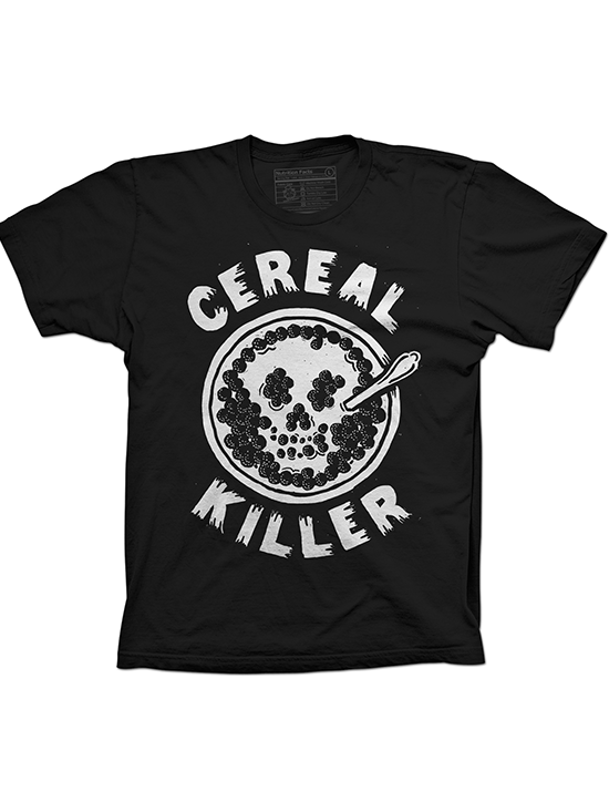 Men&#39;s &quot;Cereal Killer&quot; Tee by Pyknic (Black) - www.inkedshop.com