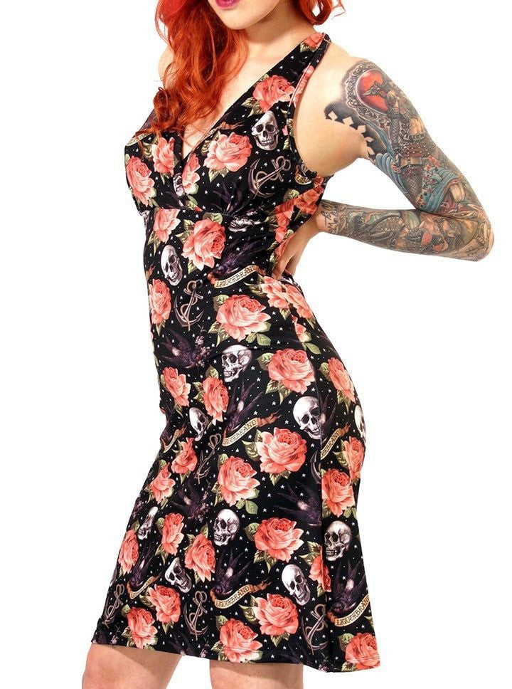 Women&#39;s &quot;Rose Tattoo&quot; Marilyn Dress by Liquorbrand (More Options) - www.inkedshop.com