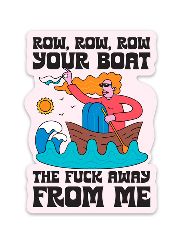 Row Row Row Your Boat Sticker