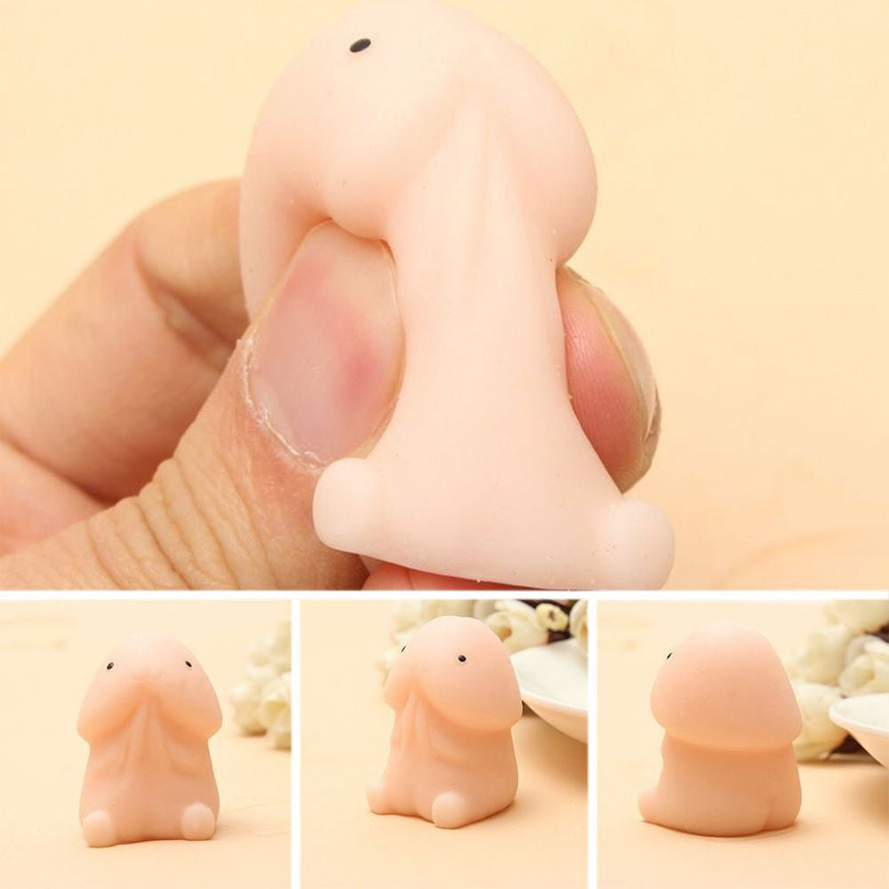 Squishy Ding Ding Toy Dingding Squeeze Weeny Soft Rising Squishies Funny  Gift