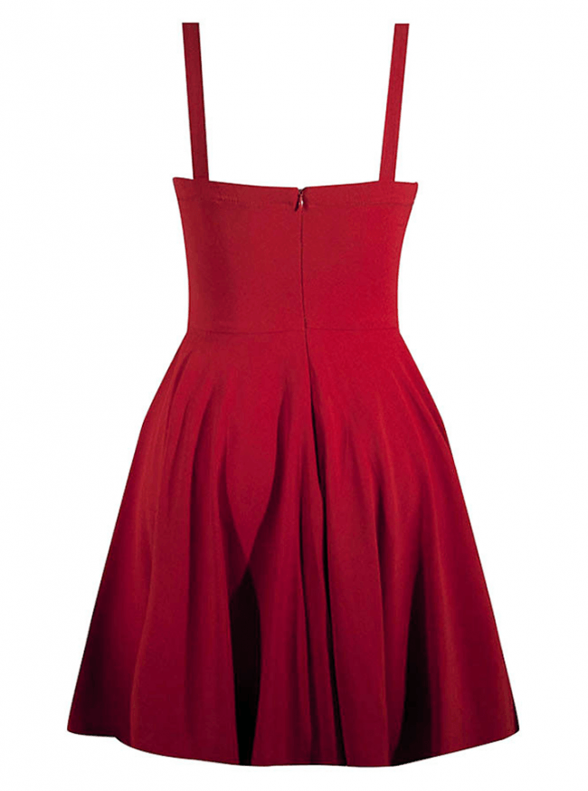 Women&#39;s &quot;Sailor Girl&quot; Swing Dress by Double Trouble Apparel (Red) - www.inkedshop.com