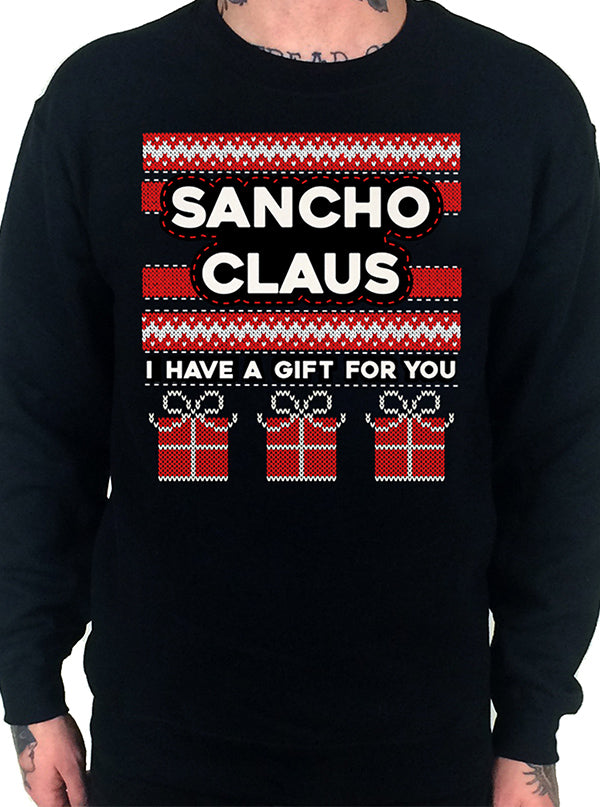 Men&#39;s Sancho Claus Ugly Christmas Sweatshirt