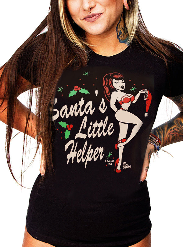 Women&#39;s Santa&#39;s Little Helper Tee