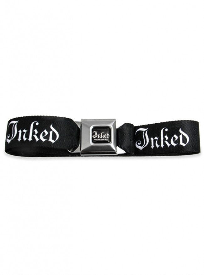 &quot;Inked Logo&quot; Belt by Inked (Black/White) - www.inkedshop.com