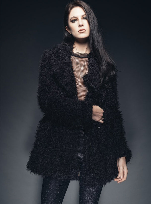 Women&#39;s Midnighter Faux Fur Shaggy Jacket