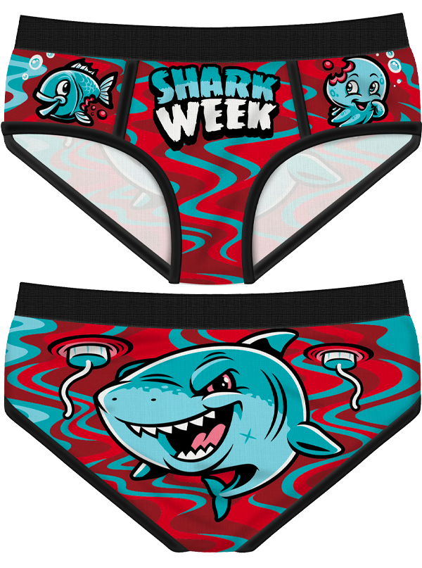 Women&#39;s Shark Week Period Panties