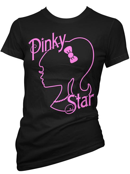 Women&#39;s &quot;Silhouette&quot; Tee by Pinky Star (Black) - www.inkedshop.com